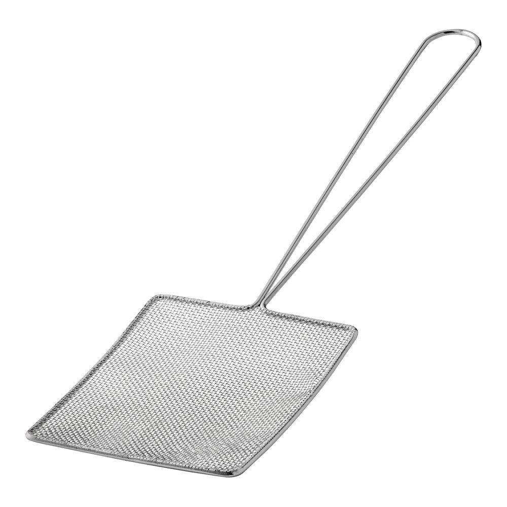 Choice 6" x 5" Rectangular Fine Mesh Skimmer