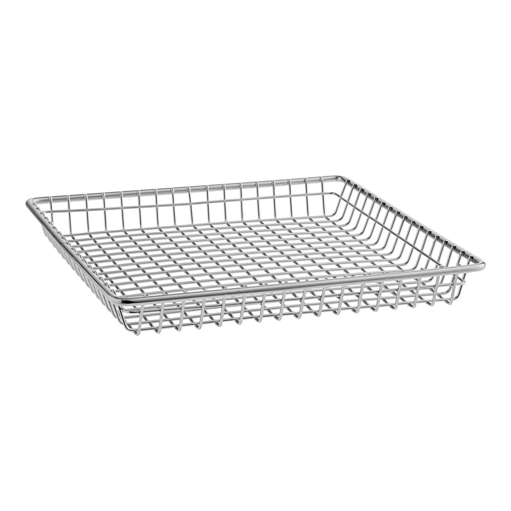 Clipper Mill by G.E.T. 4-83599 9" x 9" Stainless Steel Square Wire Grid Basket