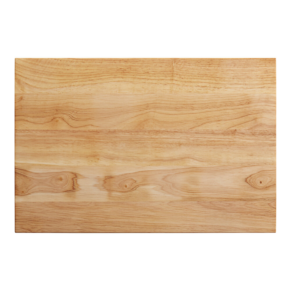 Choice 18" x 12" x 1 3/4" Wood Cutting Board with Squared Edges