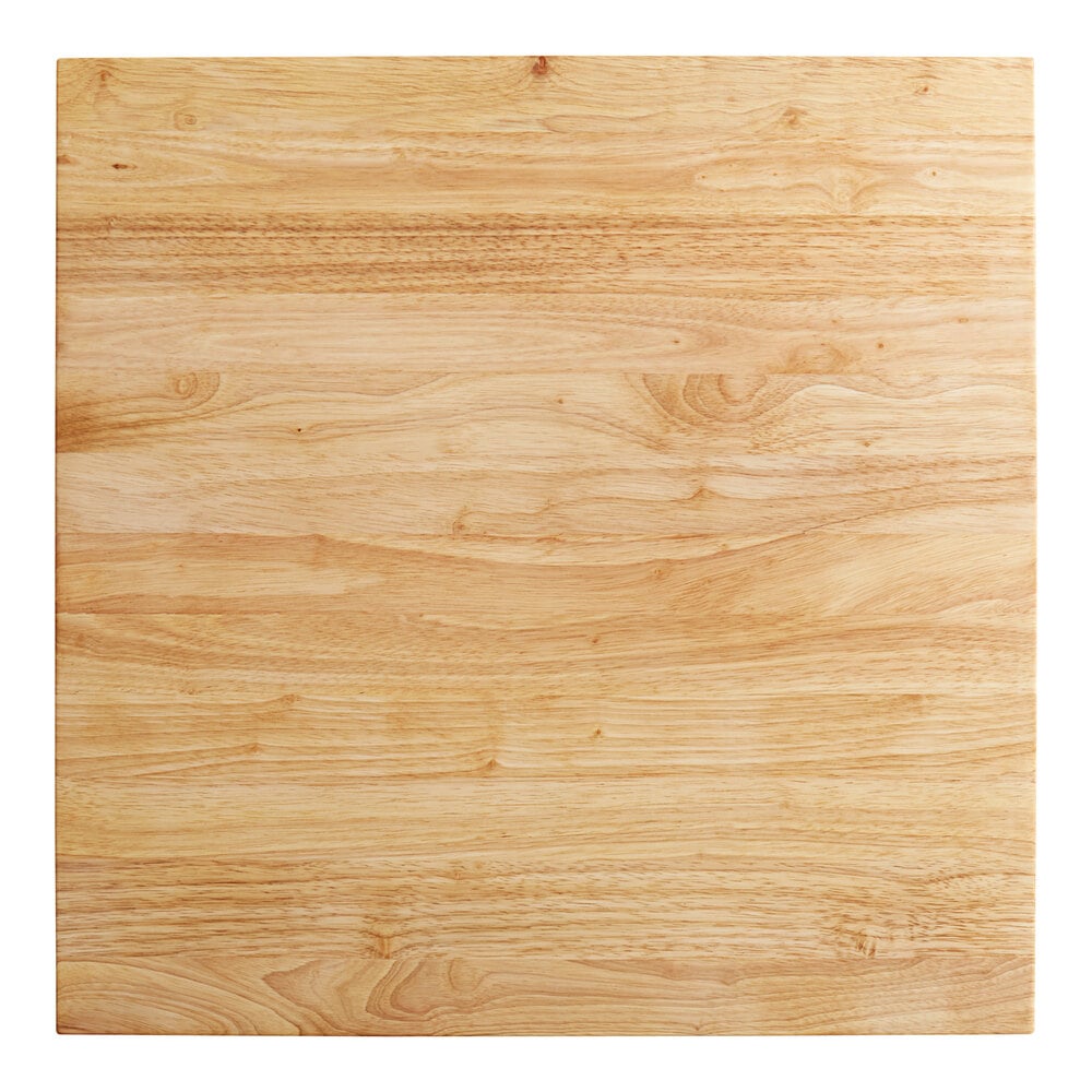 Choice 24" x 24" x 1 3/4" Wood Cutting Board with Squared Edges