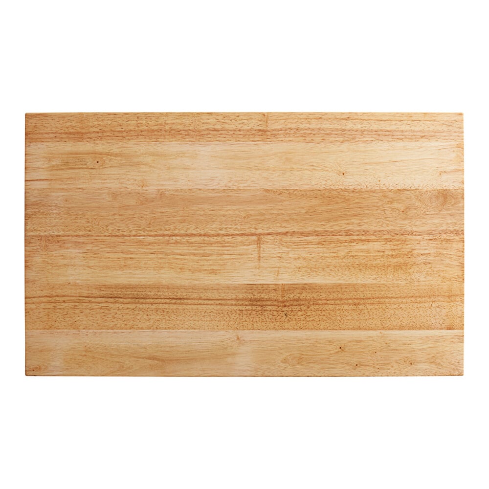 Choice 30" x 18" x 1 3/4" Wood Cutting Board with Squared Edges