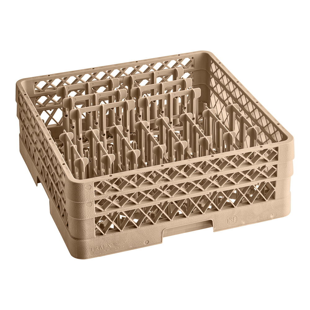 Vollrath TR3AAP14 Traex® Beige Extended Peg Rack for 12 1/4" Diameter Plates