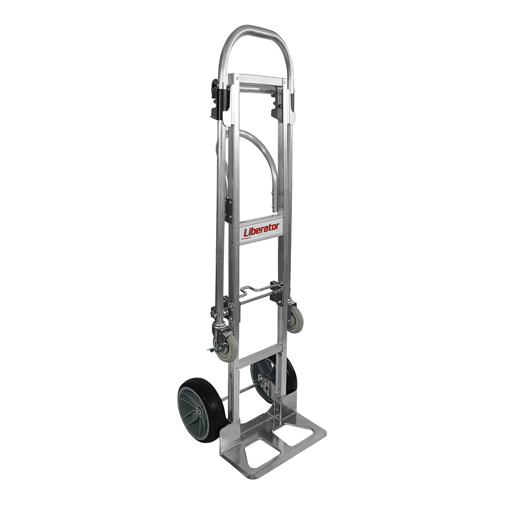 B&P Manufacturing S Series Senior 500 lb. Straight Back Convertible Hand Truck with Loop Handle and 10" D6SS Wheels SSR-3