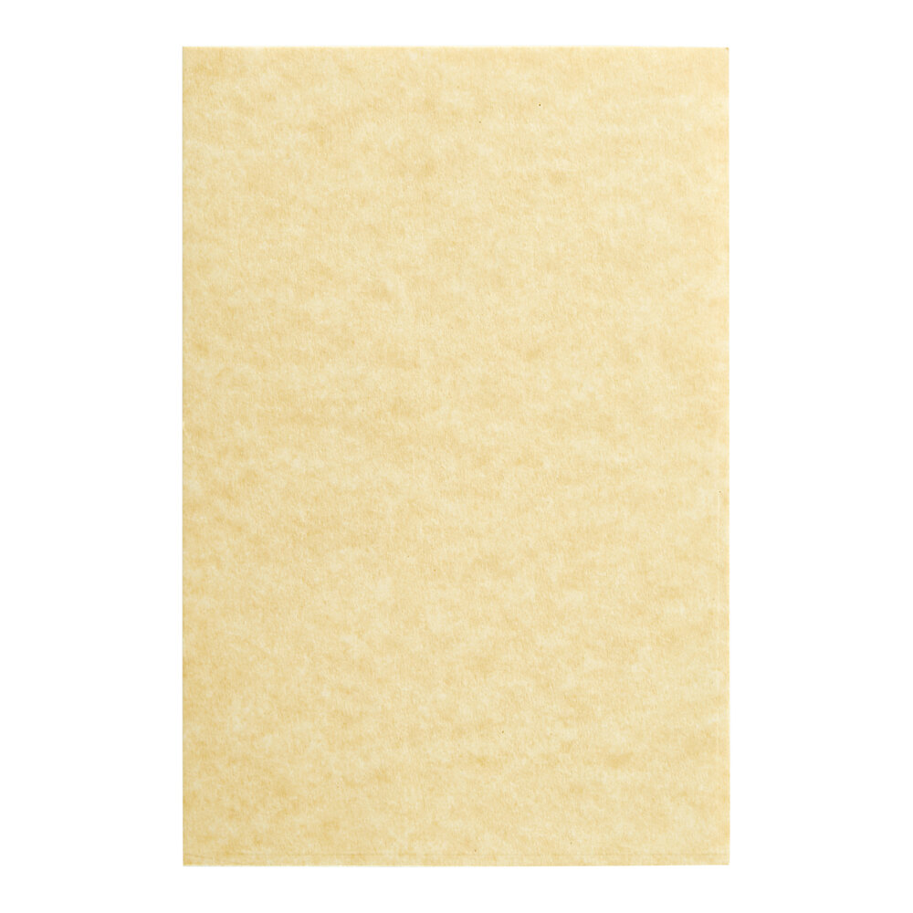Choice 4" x 6" Heavy Weight 65 lb. Gold Menu Paper - 100/Pack