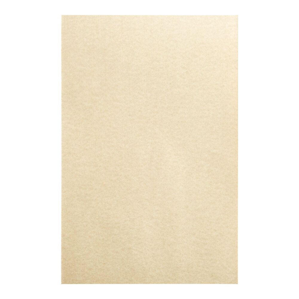 Choice 11" x 17" Heavy Weight 65 lb. Beige Menu Paper - 100/Pack