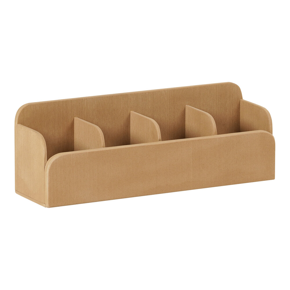 Cal-Mil Renew Faux Wood 4-Compartment Condiment Organizer