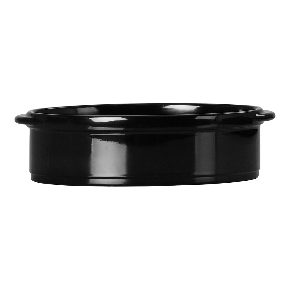 Cal-Mil 24 oz. Black Oval Deep Melamine Cocotte