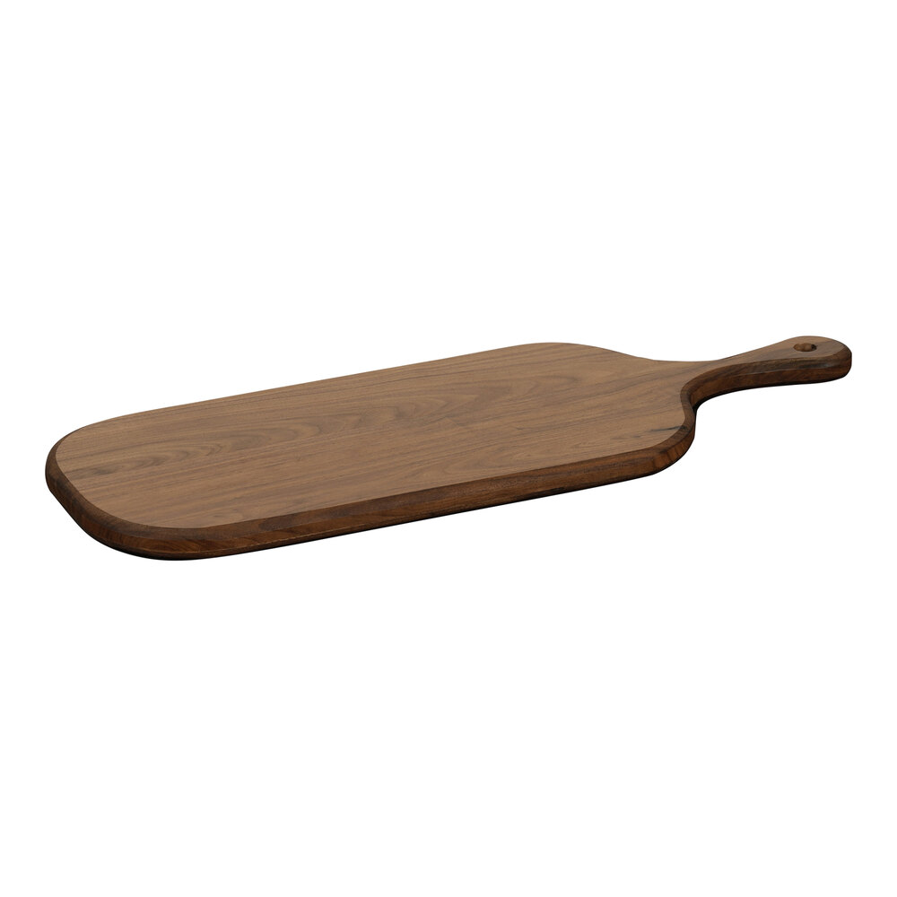 Cal-Mil Sydney 22" x 8" x 3/4" Walnut Organic Serving Board with Handle