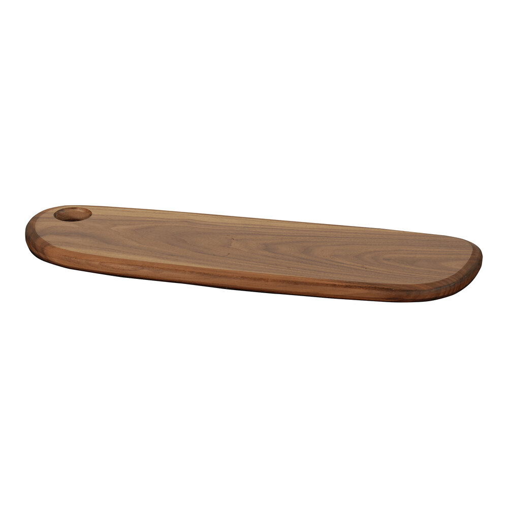 Cal-Mil Sydney 18" x 6" x 3/4" Walnut Organic Serving Board