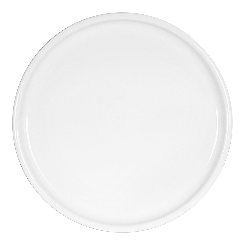 Cal-Mil Rolled Rim 11" White Melamine Plate