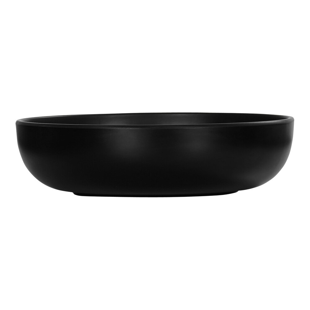 Cal-Mil Oslo 34 oz. Black Round Melamine Coupe Bowl