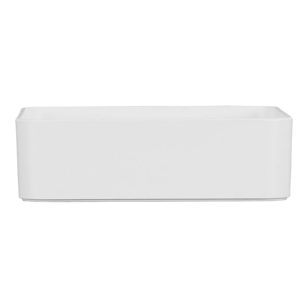 Cal-Mil Hudson 120 oz. White Square Melamine Bowl