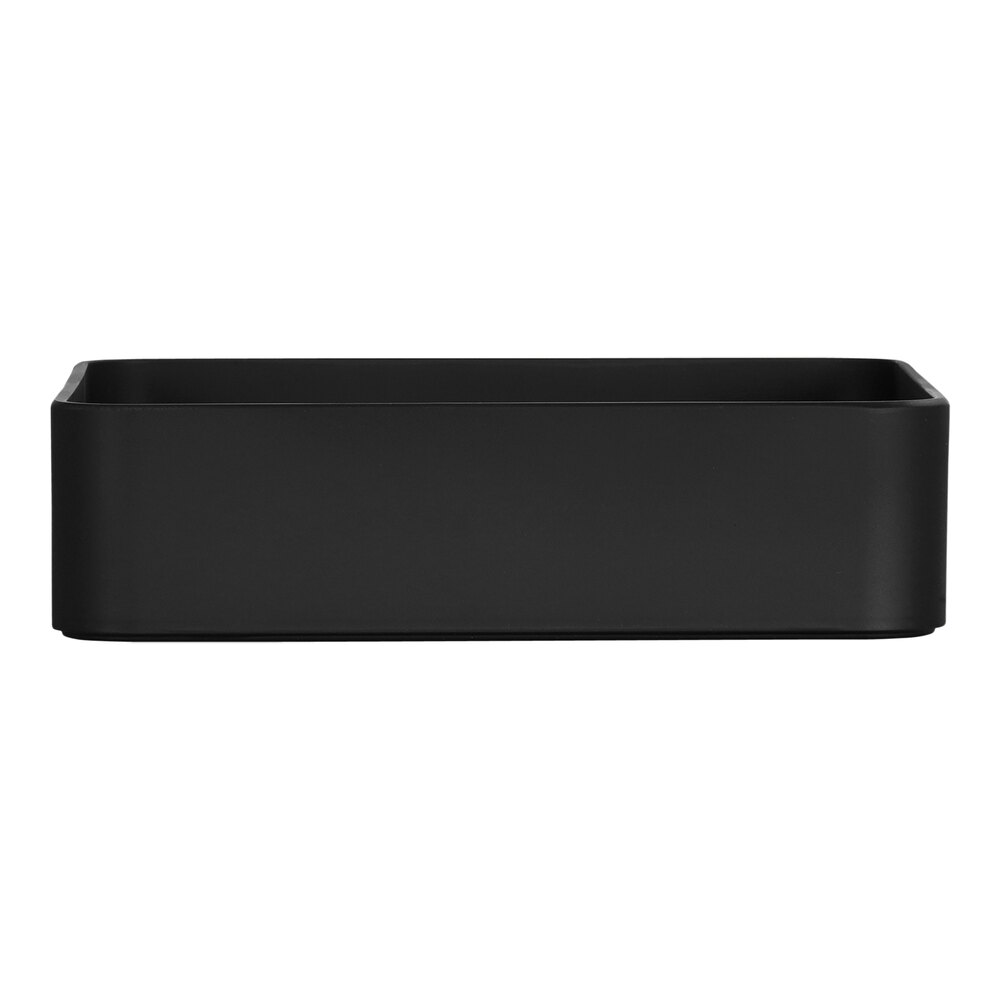 Cal-Mil Hudson 136 oz. Black Square Melamine Bowl