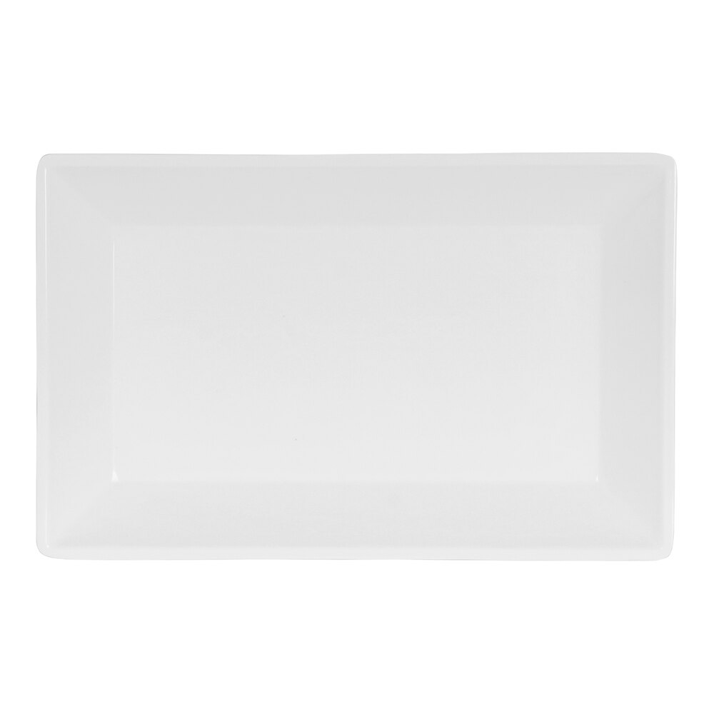 Cal-Mil Square 11" x 7" White Melamine Plate