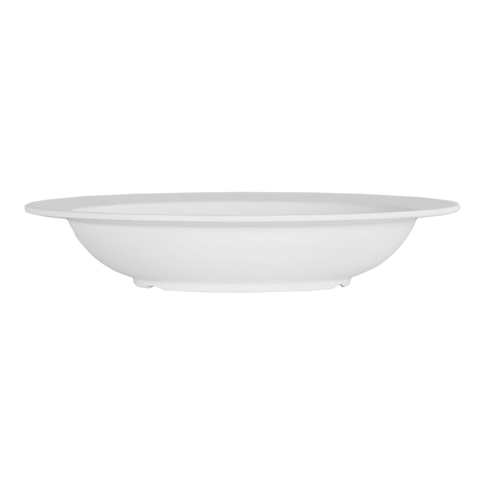 Cal-Mil Narrow Rim 16 oz. White Round Melamine Bowl