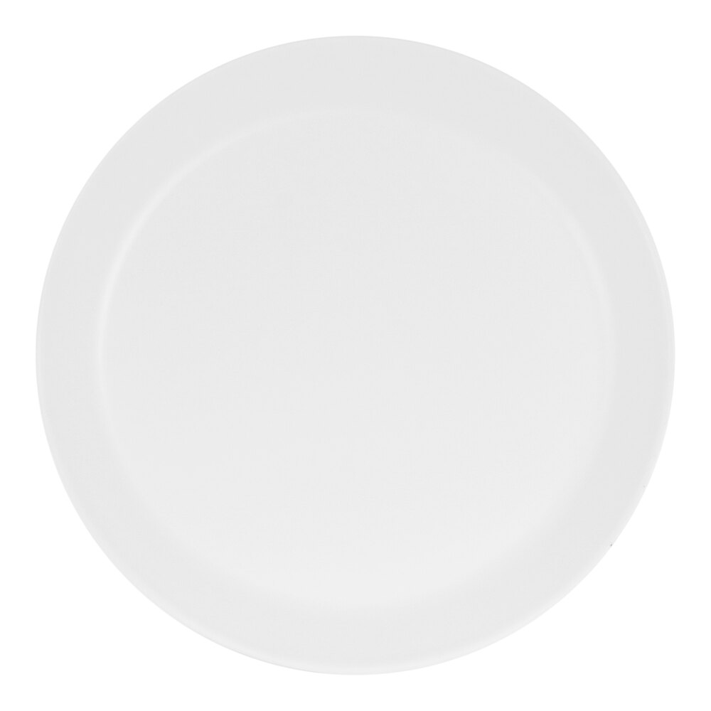 Cal-Mil Narrow Rim 7" White Round Melamine Plate