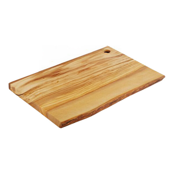 APS 9 7/8" x 6 5/8" x 1/2" Olive Wood Rectangular Serving Board