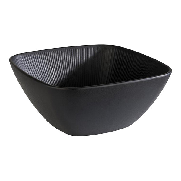 APS Nero 118.3 oz. Square Melamine Bowl - 4/Case
