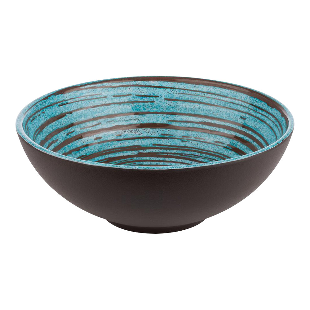 APS Cancun 60.9 oz. Round Melamine Bowl - 6/Case