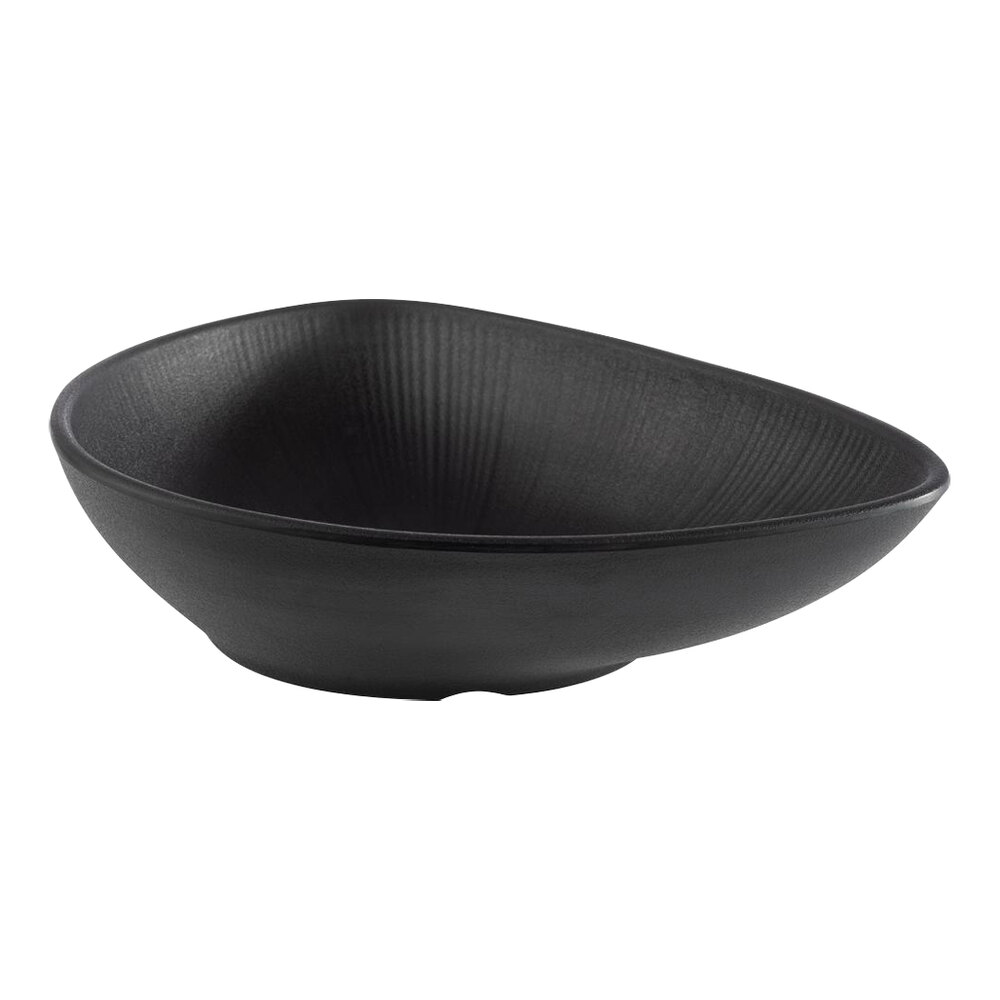 APS Nero 20.3 oz. Organic Melamine Bowl - 12/Case