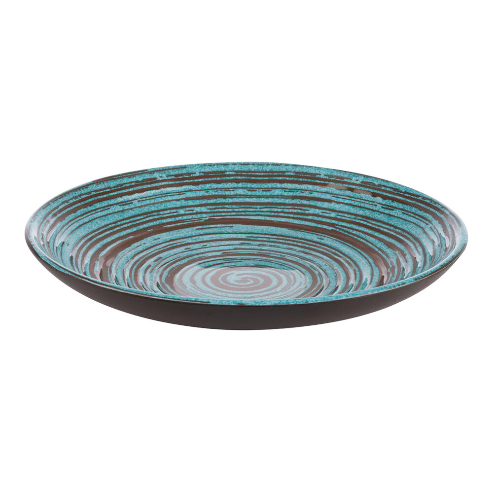 APS Cancun 10" Round Deep Coupe Melamine Plate - 6/Case