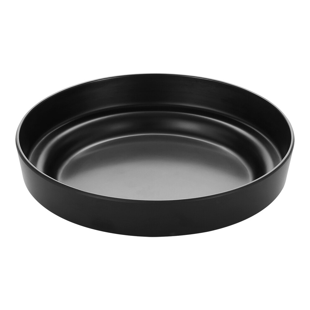 American Metalcraft 10" Black Melamine Seafood Tray