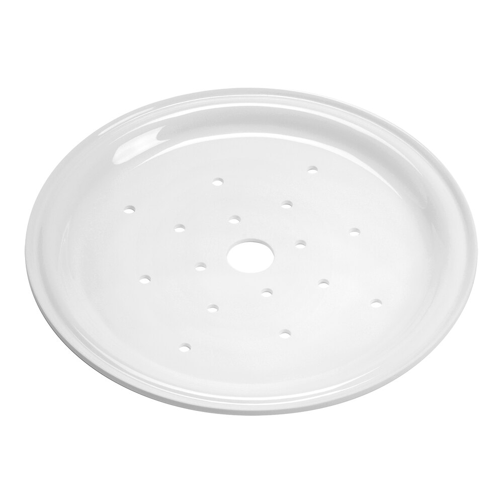 American Metalcraft 9 3/8" White Melamine Seafood Drip Tray