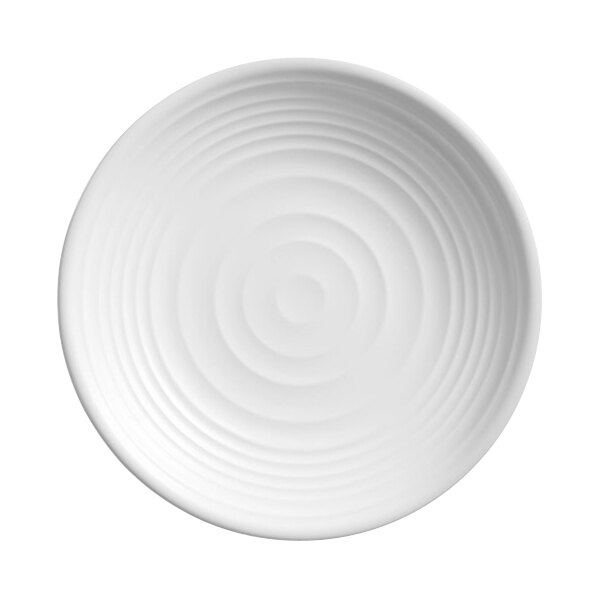 American Metalcraft Marra 7 1/2" Cloud White Round Melamine Plate