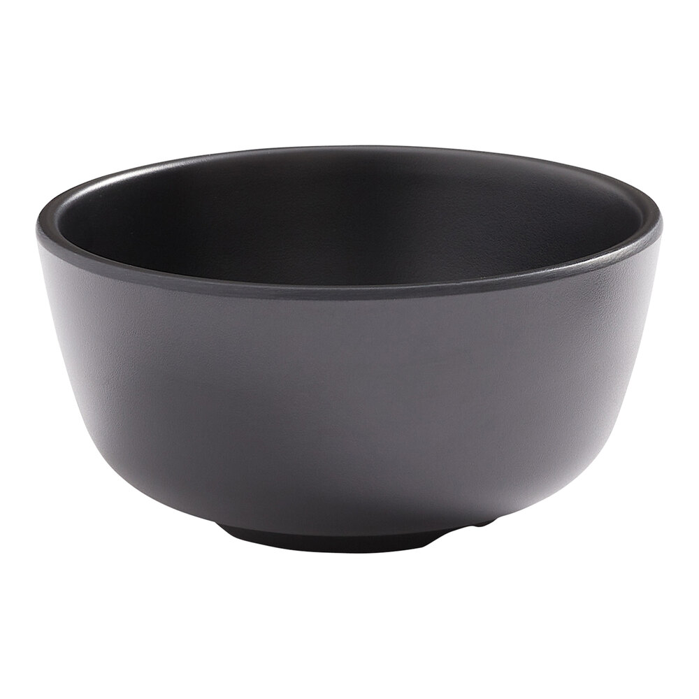 American Metalcraft Mix & Matte 10 oz. Matte Black Melamine Bouillon Cup