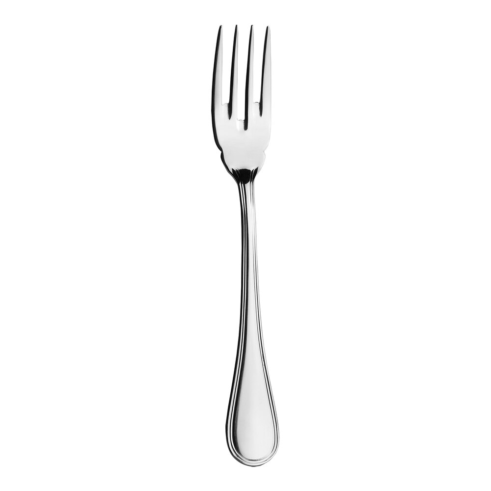 WNK Contour from Steelite International 5 3/4" 18/10 Stainless Steel Extra Heavy Weight Oyster / Cocktail Fork - 12/Case