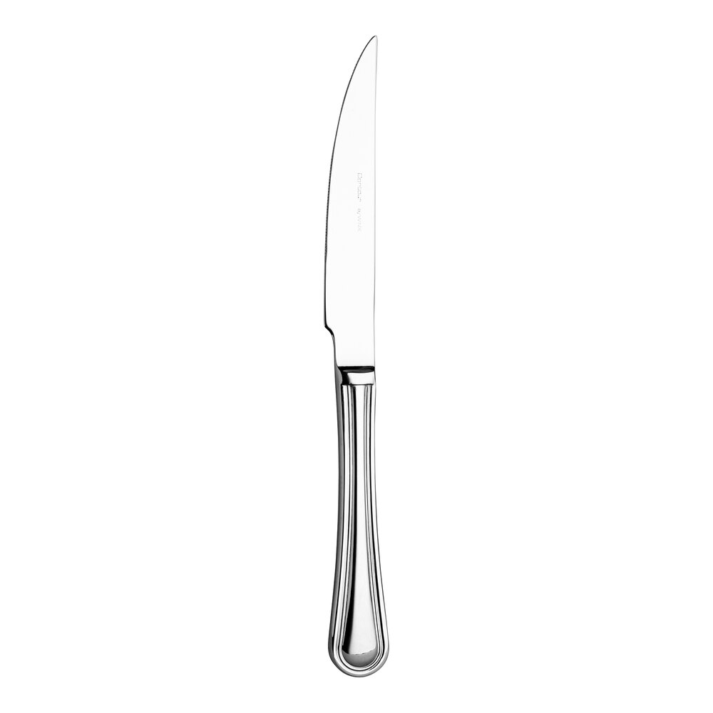 WNK Contour from Steelite International 8 3/4" 18/10 Stainless Steel Extra Heavy Weight Steak Knife - 12/Case