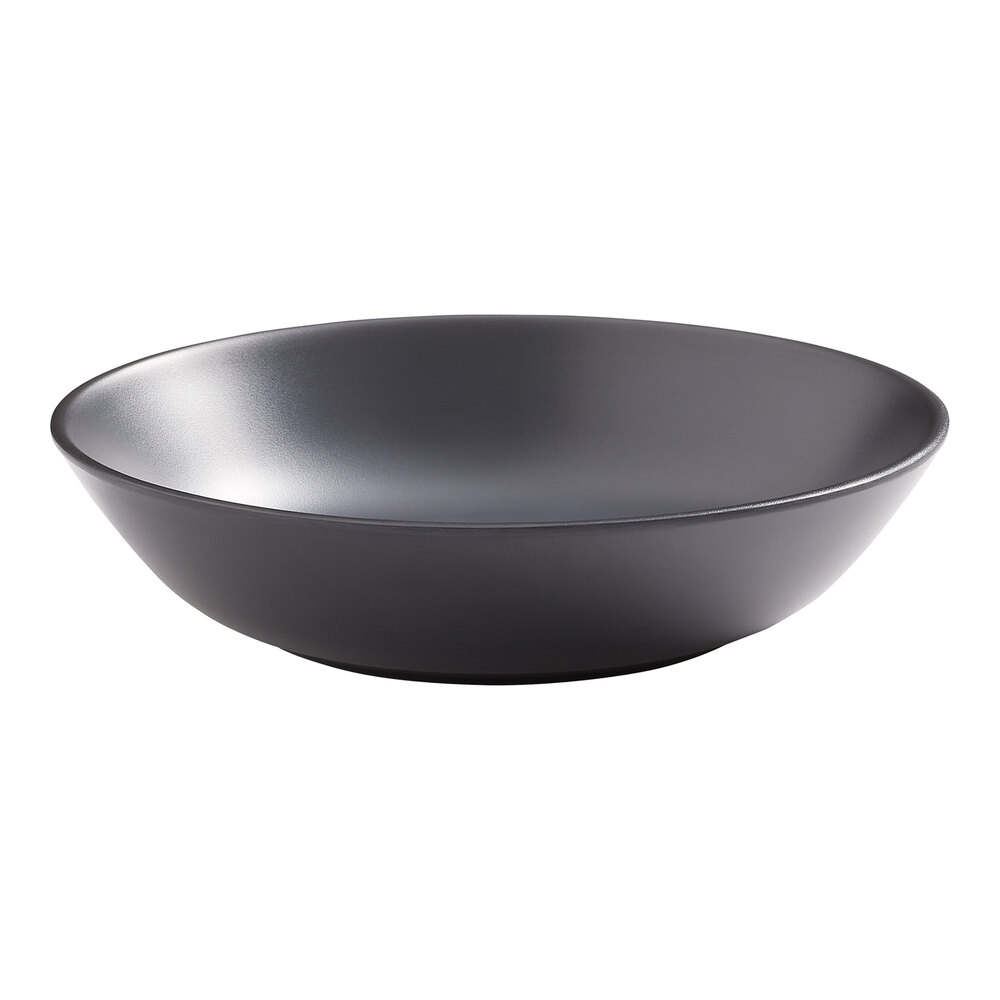 American Metalcraft Mix & Matte 24 oz. Matte Black Melamine Coupe Bowl