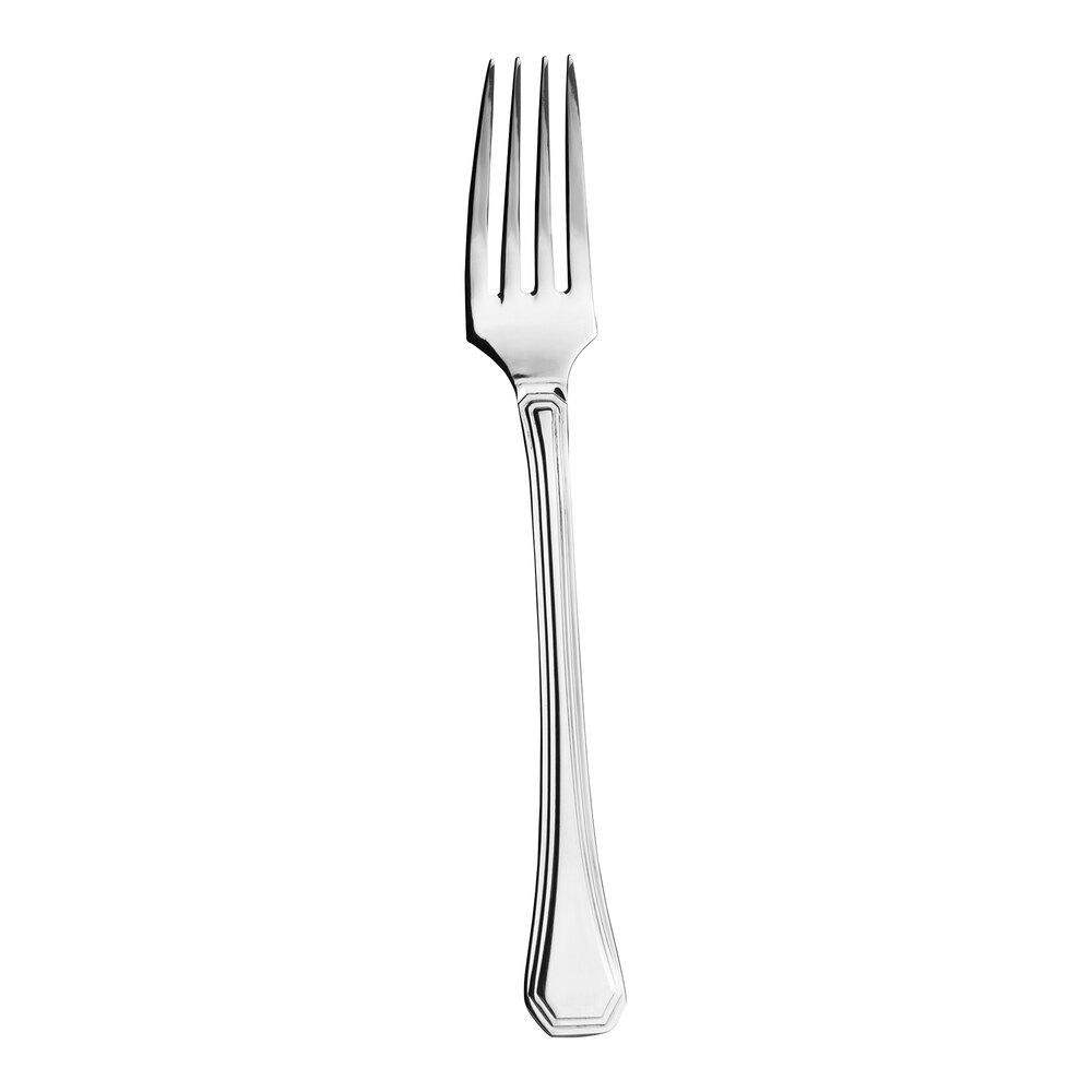WNK Deluxe from Steelite International 7" 18/10 Stainless Steel Extra Heavy Weight Salad / Dessert Fork - 12/Case