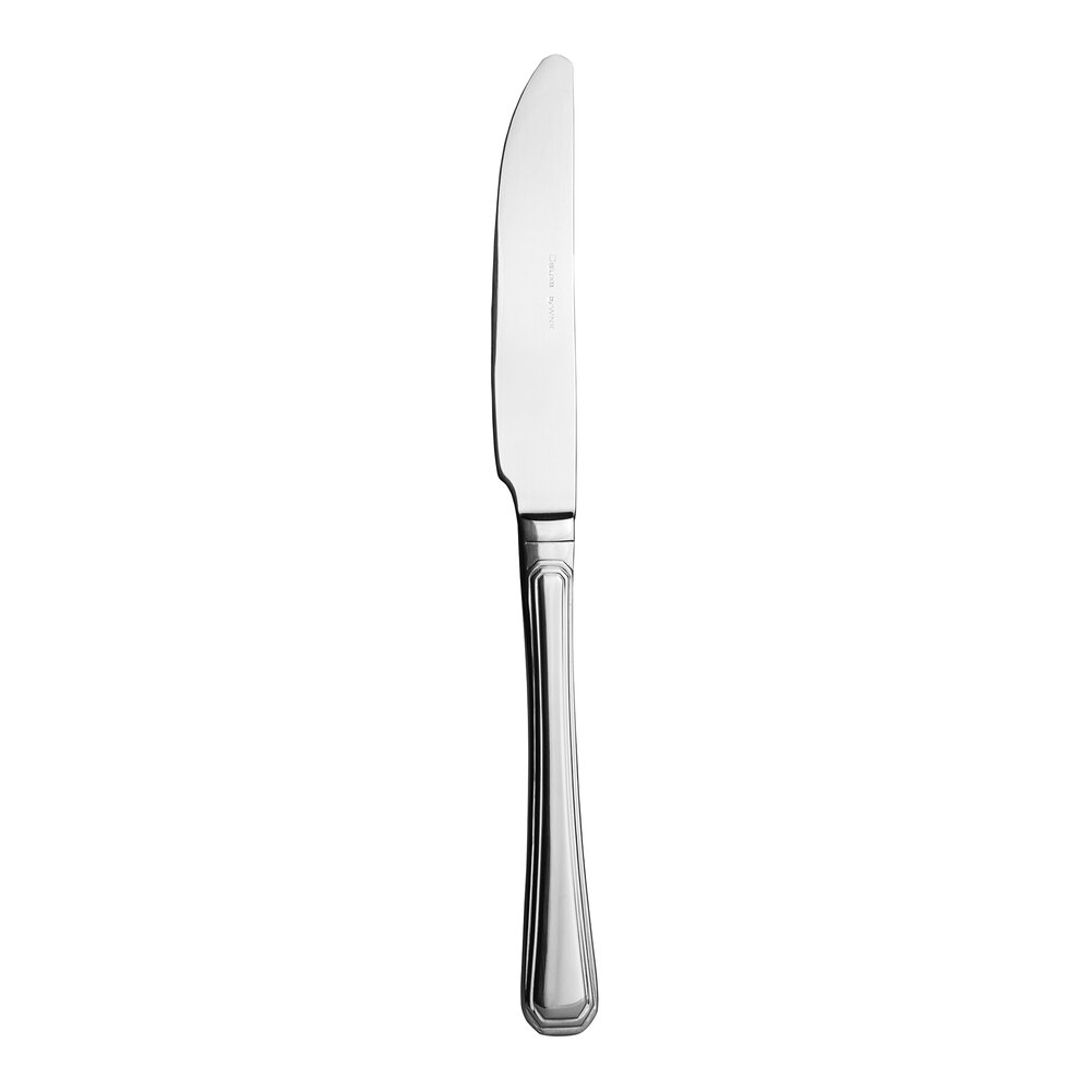 WNK Deluxe from Steelite International 9 1/4" 18/10 Stainless Steel Extra Heavy Weight Dinner Knife - 12/Case
