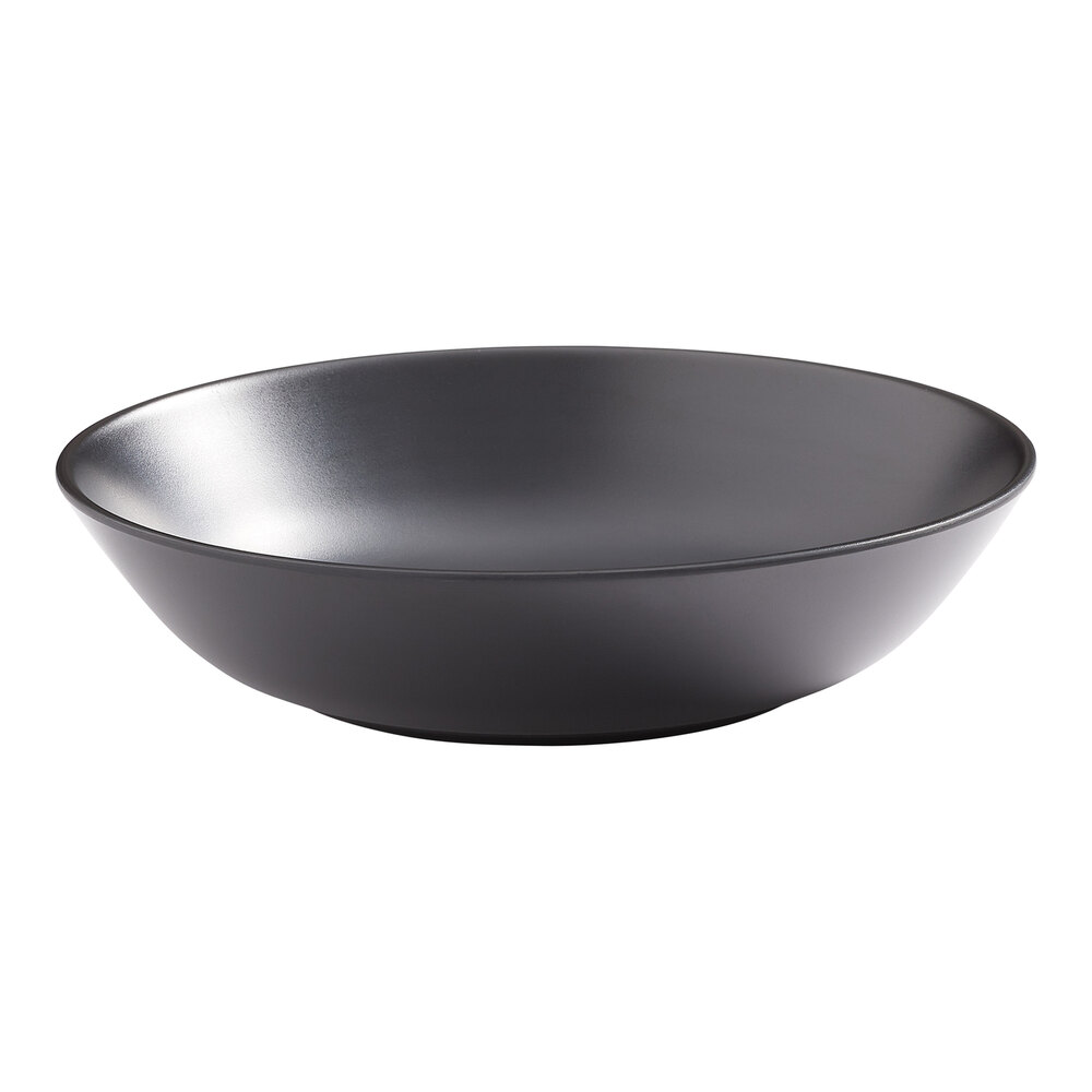 American Metalcraft Mix & Matte 36 oz. Matte Black Melamine Coupe Bowl
