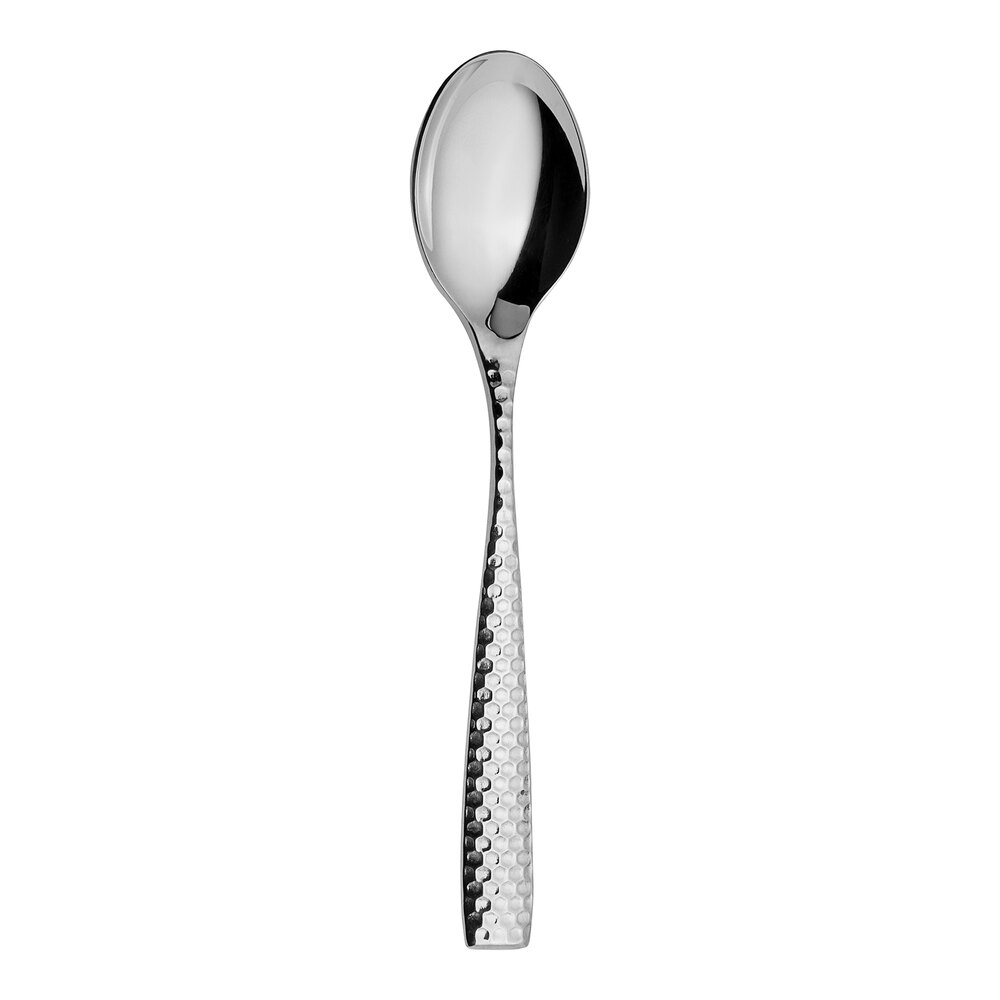 WNK Monarch from Steelite International 7 1/2" 18/10 Stainless Steel Extra Heavy Weight Oval Bowl Soup / Dessert Spoon - 12/Pack