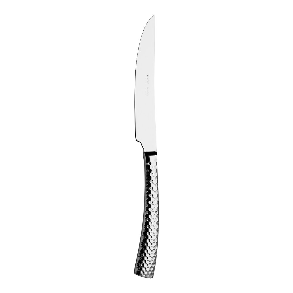 WNK Monarch from Steelite International 9 1/4" 18/10 Stainless Steel Extra Heavy Weight Steak Knife - 12/Pack
