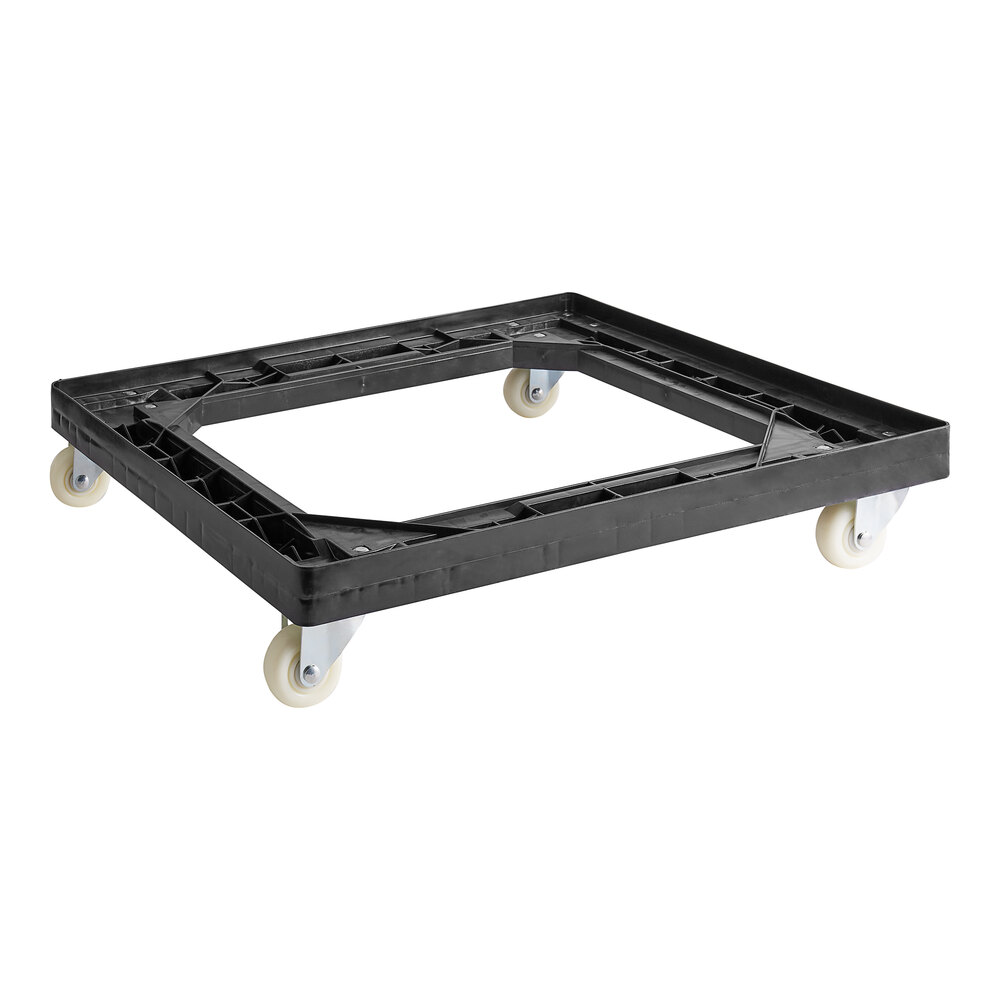 Baker's Lane 29" x 26" x 6" Black Bread Tray Dolly