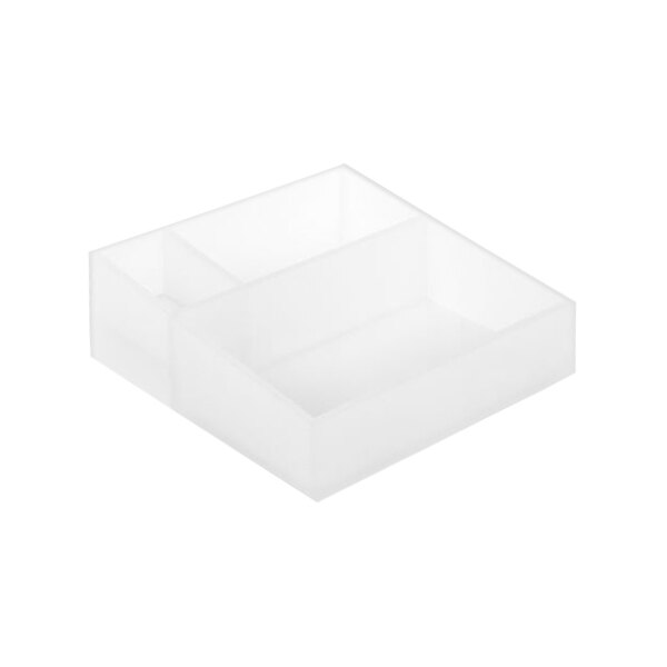 room360 Nassau 8 1/4" Square Ice Resin Organizer - 4/Case