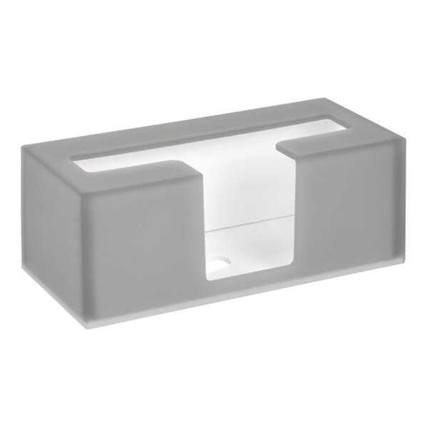 room360 Nassau 10 1/2" x 5" Smoke Resin C-Fold Paper Towel Dispenser RTB011GYT21 - 4/Case