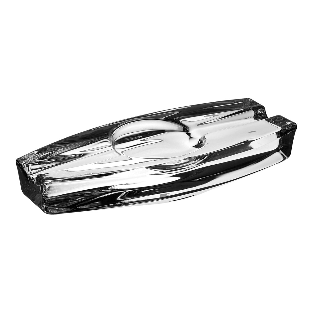2748793.jpg Nude Torcedor from Steelite International 9" x 3 7/8" x 1 5/8" Crystal Glass Cigar Ashtray - 6/Case