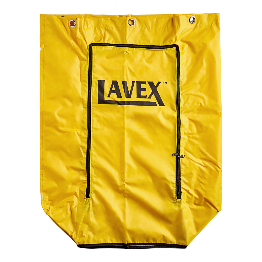 Lavex Vinyl Bag with Zipper for Large Locking 3-Shelf Hotel / Housekeeping Cart