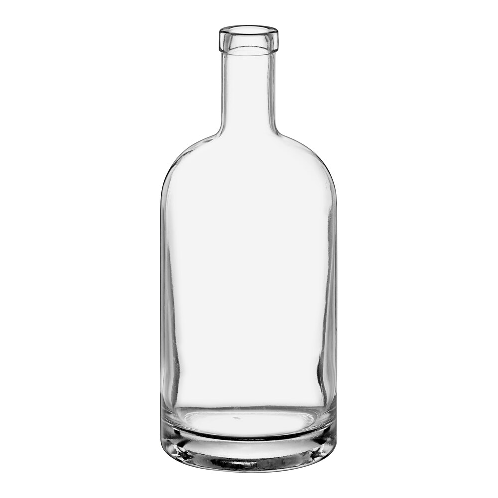 Acopa 35 oz. Customizable Clear Nordic Glass Bottle - 6/Case