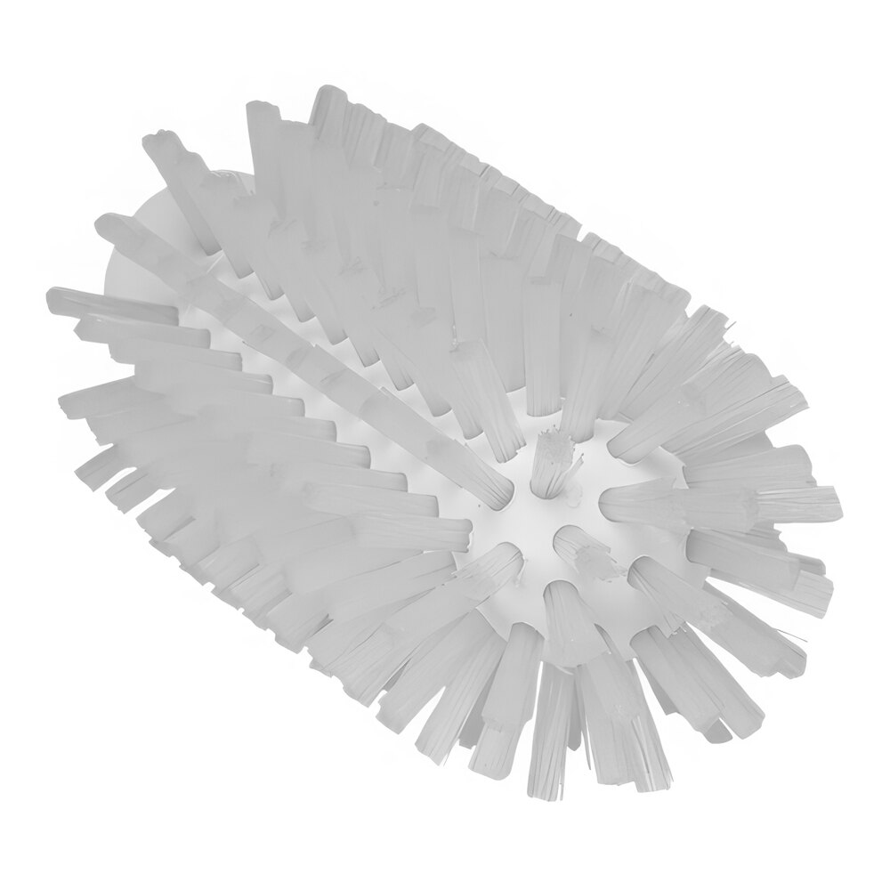 Vikan 2 1/2" White Stiff Polyester Tube Brush Head 5380635