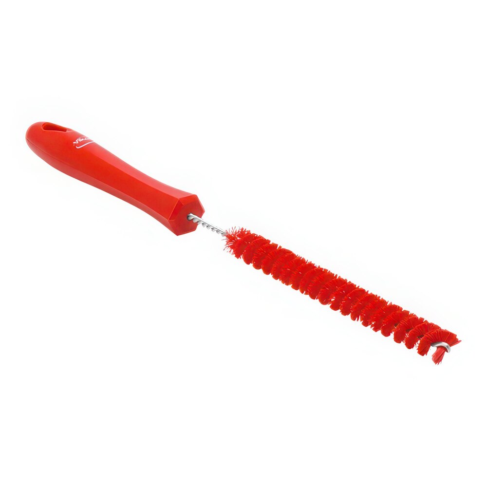 Vikan 5/8" Red Stiff Polyester Tube Brush 53604