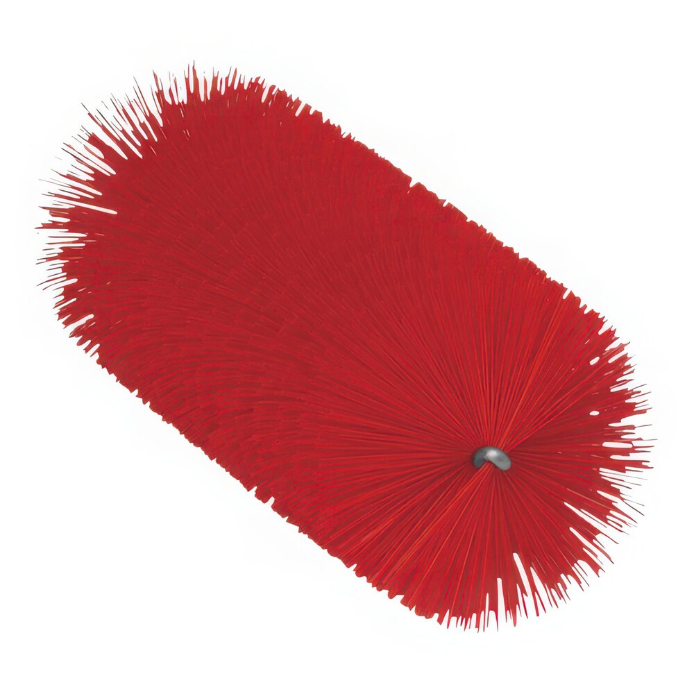 Vikan 2 7/16" Red Medium Polyester Tube Brush Head for Flexible Handle 53564