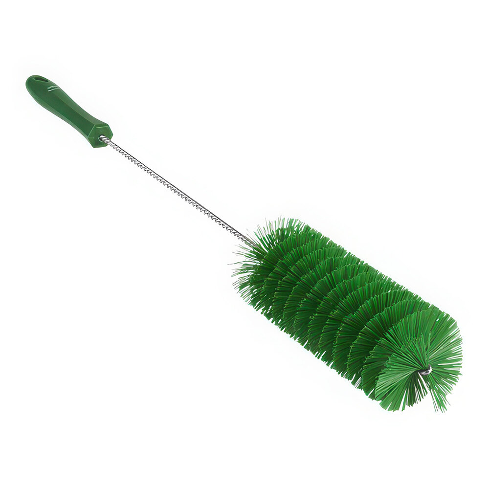 Vikan 2 7/16" Green Medium Polyester Tube Brush 53702