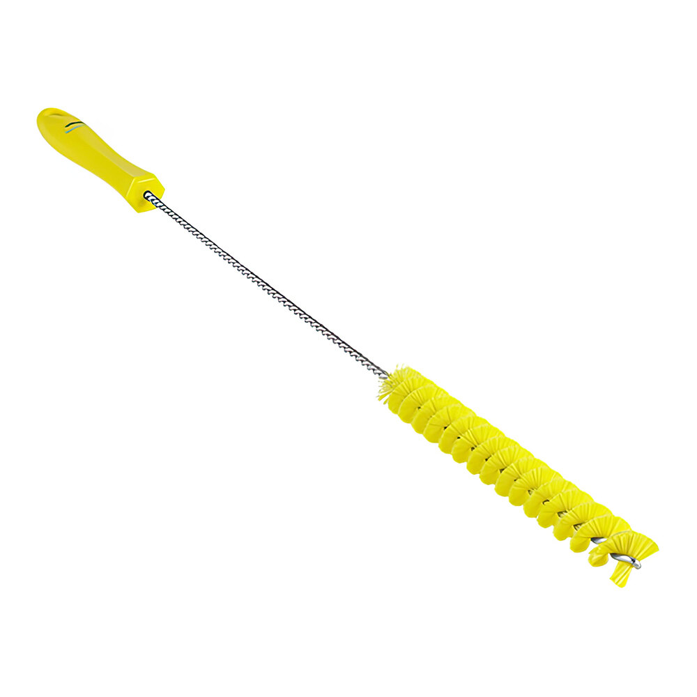 Vikan 13/16" Yellow Medium Polyester Tube Brush 53766