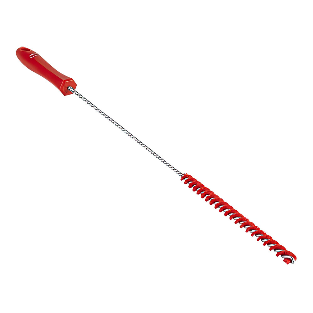 Vikan 7/16" Red Stiff Polyester Tube Brush 53754