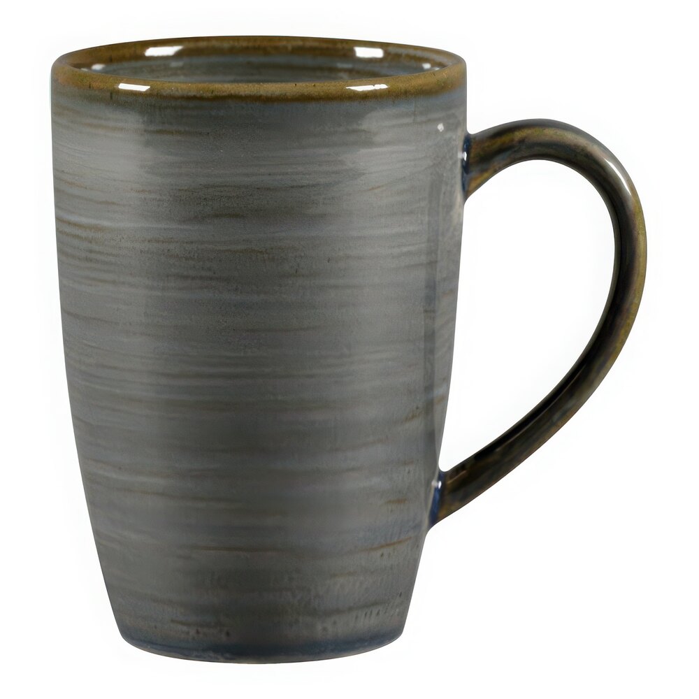 RAK Porcelain Rakstone Spot 8.8 oz. Jade Porcelain Mug with Handle - 6/Case